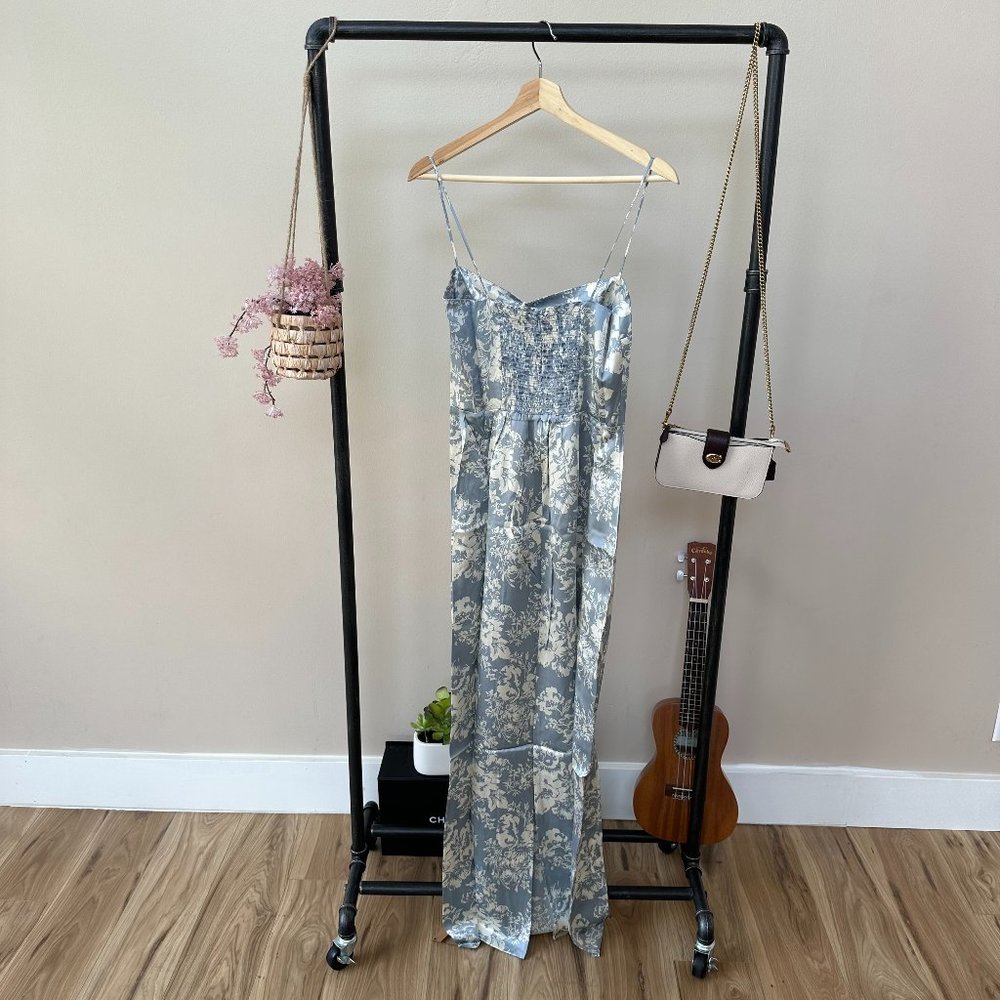 Reformation Frankie Silk Dress in Porcelain | On Sale - Picture 12 of 15